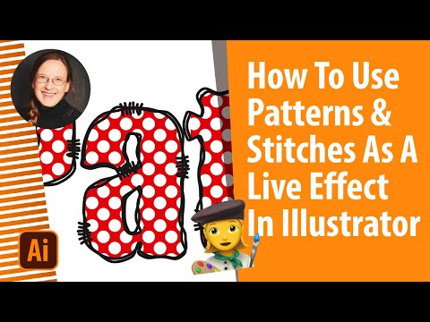 How To Create a Live Effect With a Pattern And Stitched Lines In Illustrator