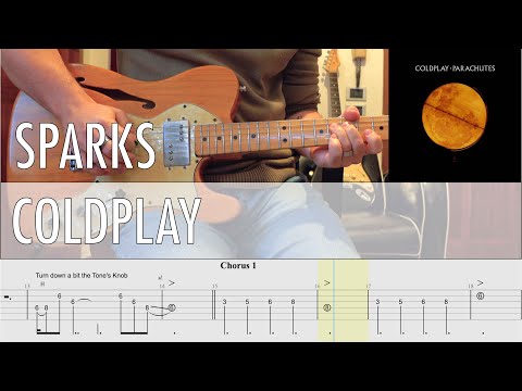 Sparks Coldplay Cover • Guitar Tab • Tutorial • Lesson