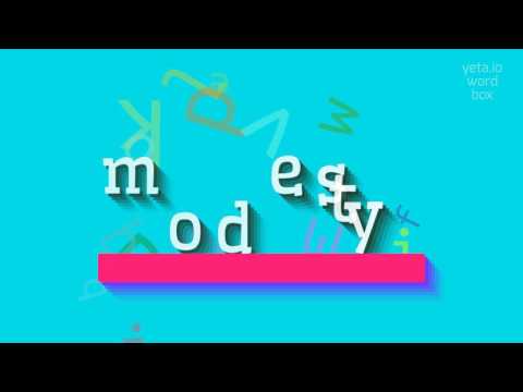 How to say "modesty"! (High Quality Voices)