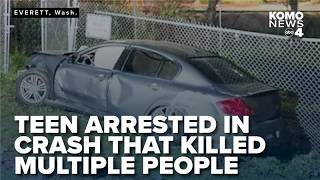 Teen driver arrested as suspect in 2024 Everett crash that killed multiple people