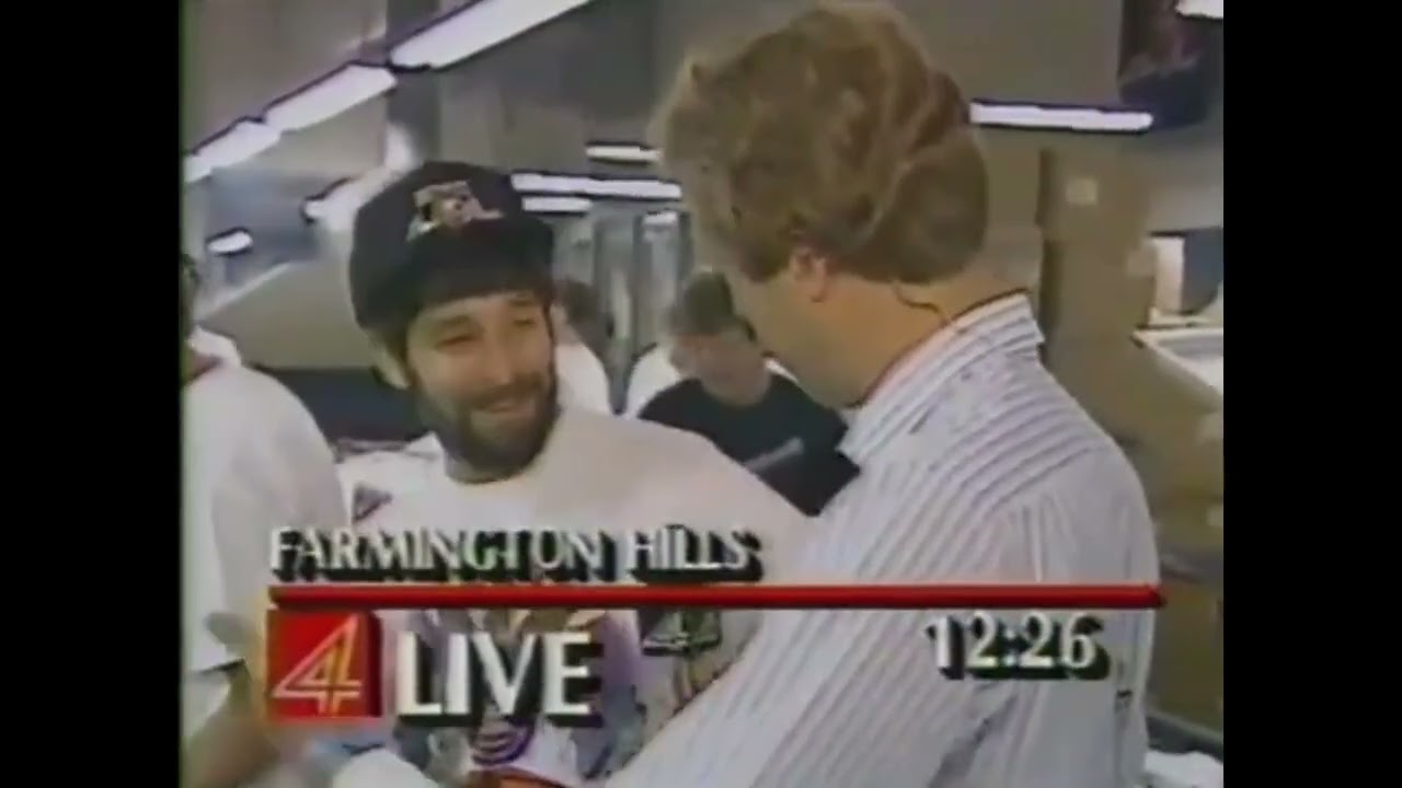 1990 Pistons Championship Gear Flying Hot of the Presses in Farmington Hills