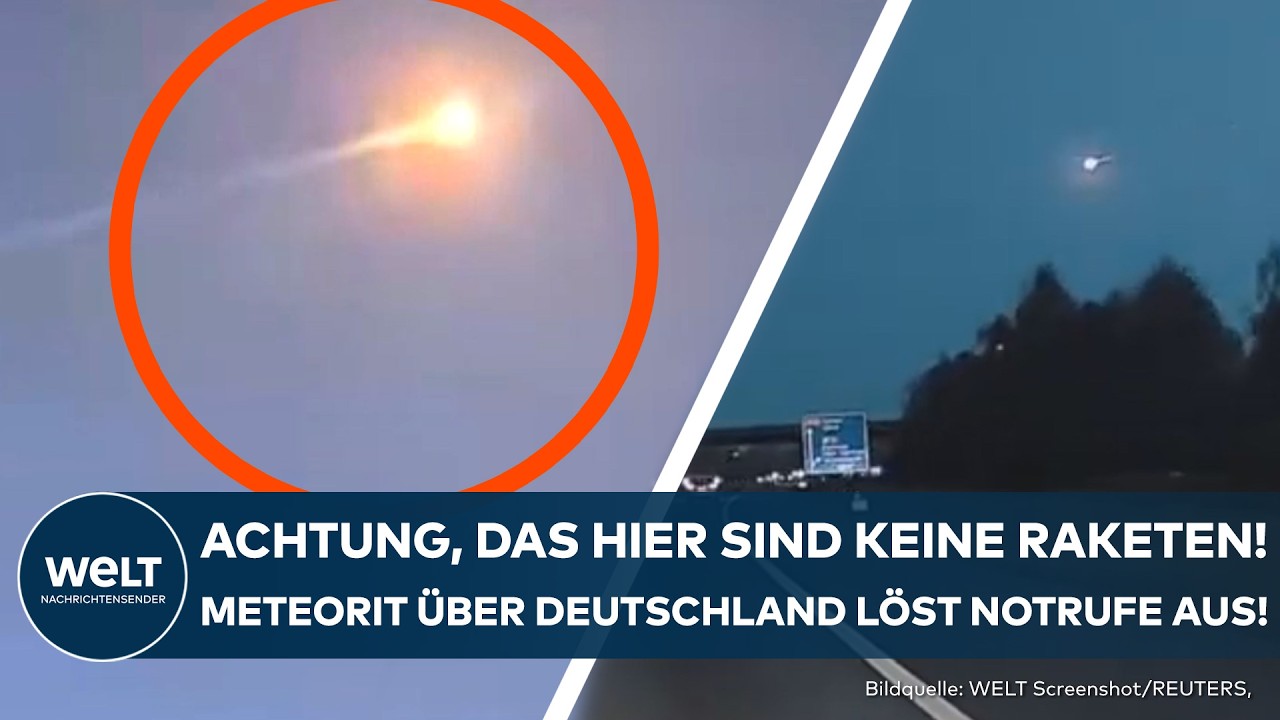 RHEINLAND-PFALZ: Meteoriten über Deutschland lösen Notrufe aus! Gestein aus All schlägt in Haus ein