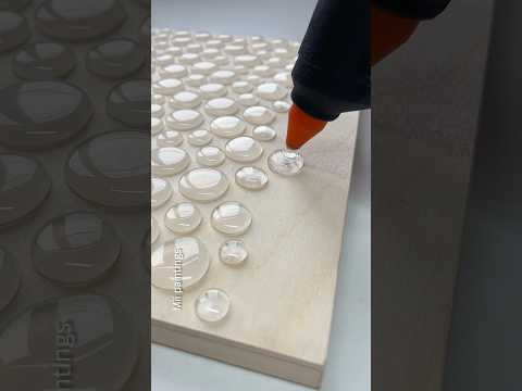 Wow! Easiest hot glue waterdrop painting