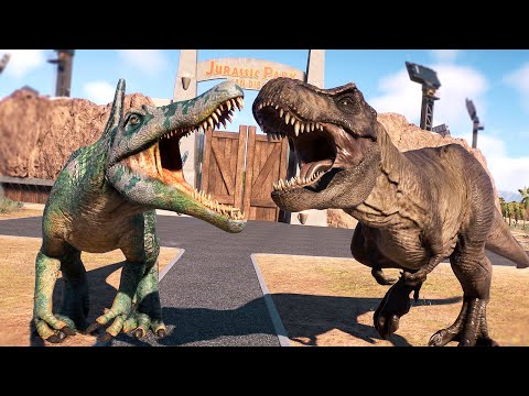 SPINOSAURUS vs. ALL CARNIVORES: Can it Beat T-REX's Record? (JWE2 Gauntlet)