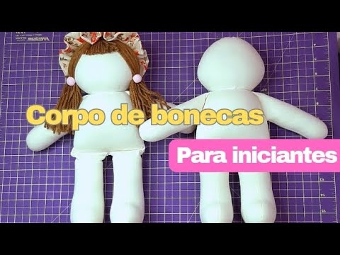 Boneca com um MOLDE FÁCIL e rápido de fazer,  você que é INICIANTE vai amar essa ideia
