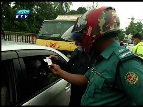 লকডাউনে বৃষ্টি উপেক্ষা করে রাজধানীতে টহল দিচ্ছে সেনাবাহিনী, বিজিবি, র‌্যাব ও পুলিশ