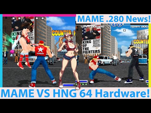 MAME .280 Updates! MAME vs Real Hyper Neo Geo 64 Hardware