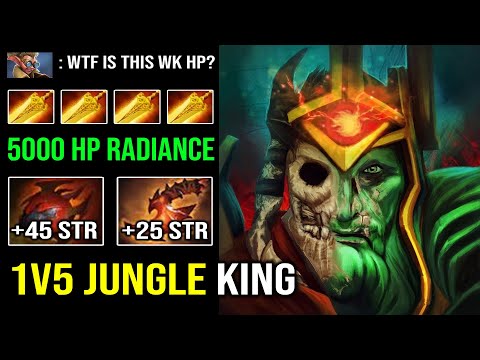 WTF 5000 HP WRAITH KING +135 Max Strength Radiance Insane Jungle King Hit Like a Truck Dota 2