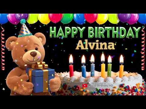 Alvina Happy birthday To You - Happy Birthday song name Alvina 🎁 🎂