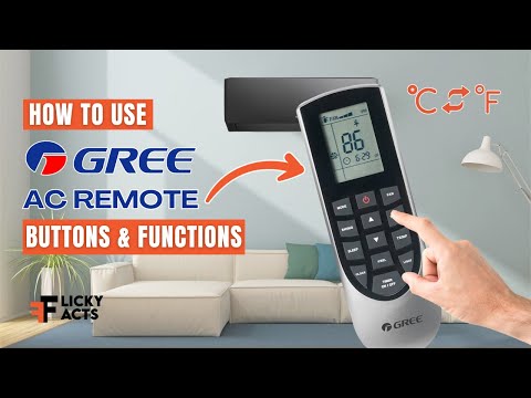 GREE AC Remote Buttons & Functions | Heat Pump Remote Guide | Model No. 30510475 / YAN1F1F