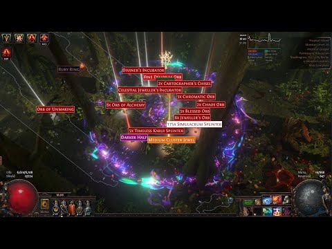 PoE 3 22 Chieftain Self Ignite Explode Overview - Delirium Mirror, Breach, Legion in 3.5 minutes