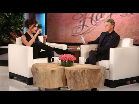 Tats on Becks with Victoria Beckham