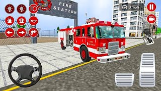 Download lagu Truck Pemadam Kebakaran Panjang Padamkan Api Kota Besar | Mobil Balap Simulator Android Gameplay mp3