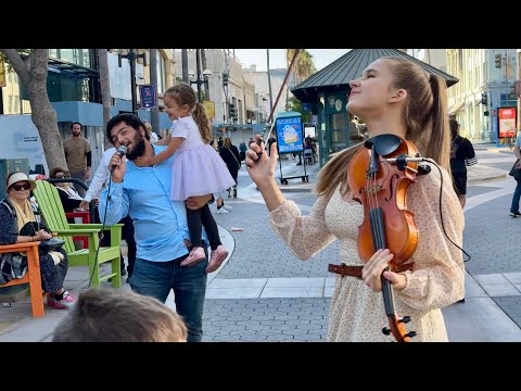 Jewish girl asks If I know Hava Nagila and Her Dad Steals The Show | Karolina Protsenko Violin Cover