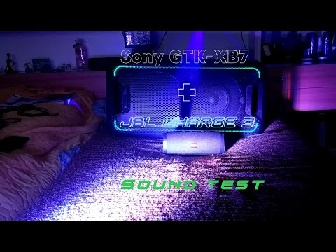 Sony GTK-XB7 + JBL Charge 3 - Sound Test