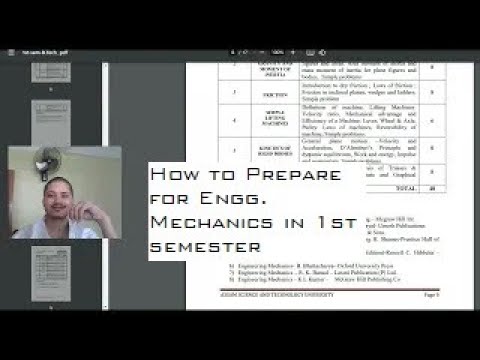 how to score good in engineering mechanics// ASTU Syllabus