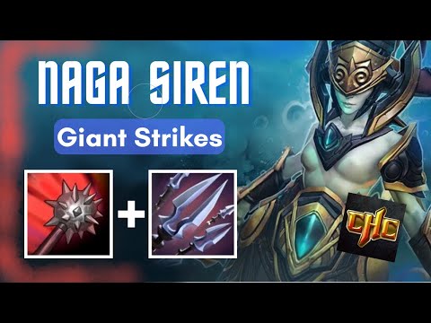 GIANT STRIKES + TRICKS OF THE TRADE | CRAZY ATTACK DAMAGE NAGA SIREN | CUSTOM HERO CLASH DOTA 2
