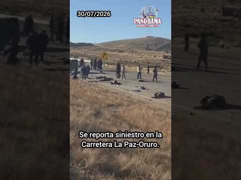 Grave accidente en la carretera La Paz - Oruro.En desarrollo.