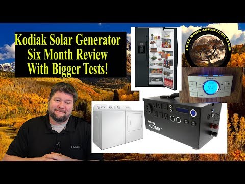 Kodiak Solar Generator Six Month Review - Testing refrigerators, ACs, And Washer/Dryers