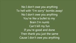 Dear Blank by Hedley lyrics