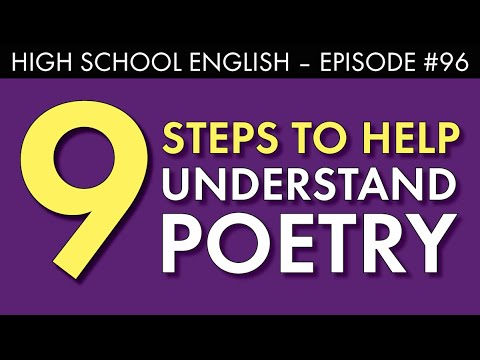 How to understand poetry – high school English lesson