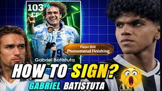 Download lagu How To Sign Gabriel Batistuta in eFootball 2026 😱 103 Rated CF!  mp3