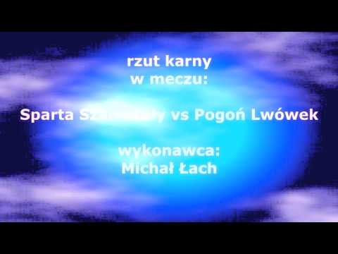 rzut karny na 1-1 w meczu Sparta Szamotuły vs Pogoń Lwówek (2-1)