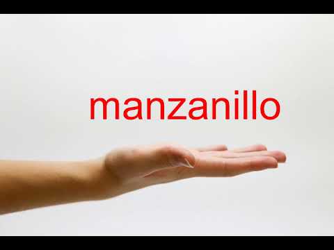 How to Pronounce manzanillo - American English