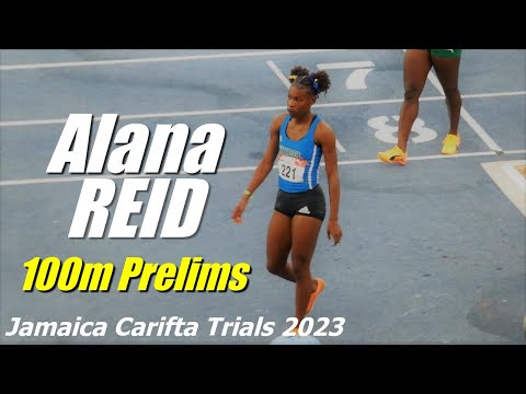 Easy WIN for Alana REID Heat 2 | Girls U20 100m | Carifta Trials 2023