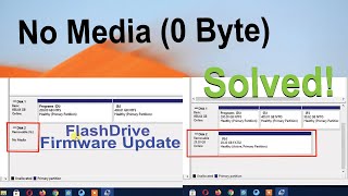 Flash/Pen drive showing no media 0 bytes | no media USB fix