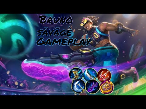 Bruno Savage Gameplay (Mobile Legends) With Street Footballer (Elite Skin)