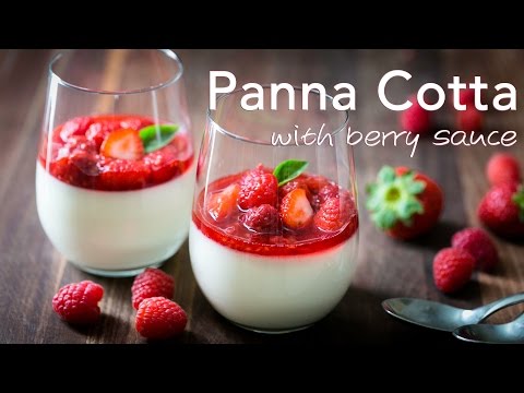 Dessert: Panna Cotta mit Beerenspitze - Natashas Kitchen