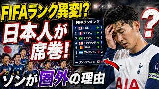 【衝撃】FIFAランキングに異変！日本人が席巻、なぜソン・フンミンは圏外に？