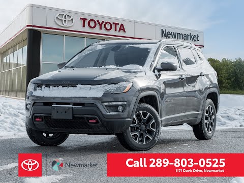 2019 Jeep Compass Trailhawk 4x4 in Gray for sale at Newmarket Toyota in Newmarket, ON