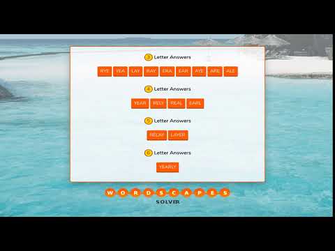 WordScapes September 05 2020 Answers