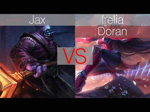 DragonX 탑 도란 이렐리아 vs 잭스 / DragonX Top Doran Irelia vs Jax / 리그오브레전드 롤 탑 라이너 프로게이머 한타 라인전 상대법 운영 운영법