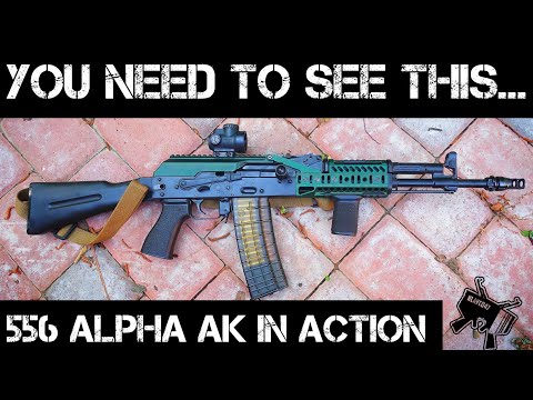 My Alpha 556 AK doesn't SUCK! Let's shoot it! (modernized ak)