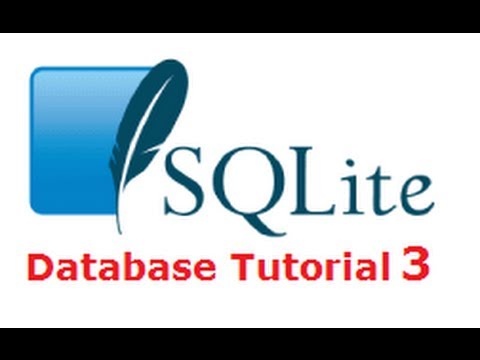 SQLite Tutorial 3 Working with important SqLite Queries SELECT INSERT DELETE UPDATE WHERE