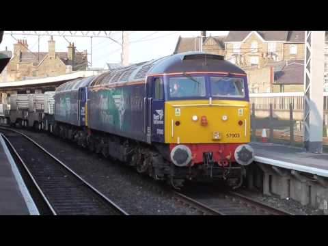57003 with 57301 dit 6k73 Sellafield - Crewe flasks, 12th May 2016