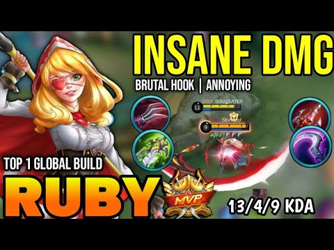 RUBY BEST BUILD 2023 | BUILD TOP 1 GLOBAL RUBY GAMEPLAY | MOBILE LEGENDS