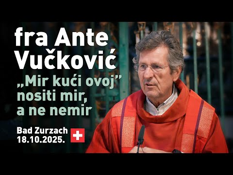 Prof. dr. fra Ante Vučković, propovijed na misi u crkvi sv. Verene, Bad Zurzach
