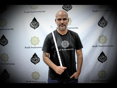 Hicaz Song Improvisation - Arabic White Ney - Tuning Re Bayat