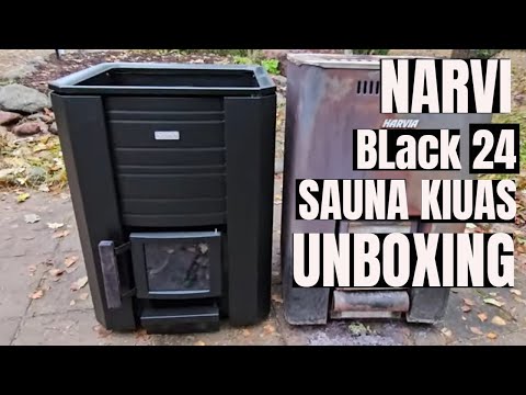 Narvi 24 Black Sauna Kiuas Unboxing