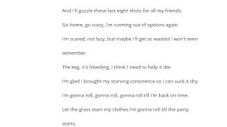 Say Anything   The Keg İs Bleeding Şarkı Sözü