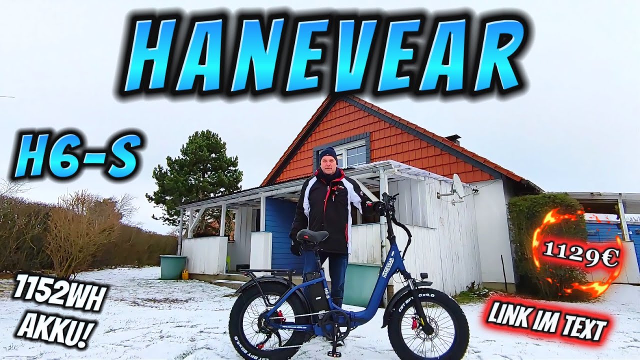 HANEVEAR H6-S - Kraftvolles faltbares E-Bike mit 1152 Wh Akku für jedes Gelände - Review - 💰1129€