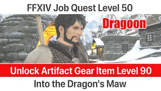 FFXIV Dragoon Level 50 Job Quest A Realm Reborn - Into the Dragon's Maw