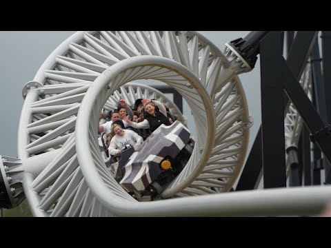 Intamin 10 Inversion Roller Coaster Sik - Flamingo Land - Front Row - POV