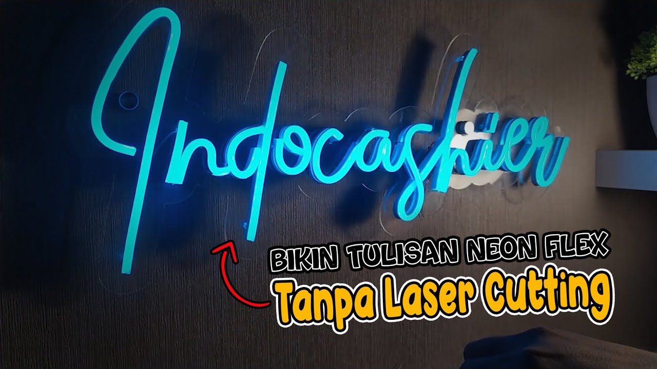 Tutorial for Making Neon Sign Writing Without Laser Cutting!!
