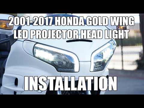 2001-2017 Honda Gold Wing Motodynamic Full LED Projector Head with Switchback Signals Installation
