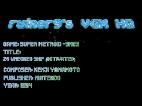 Super Metroid SNES OST 26 Wrecked Ship (Activated)